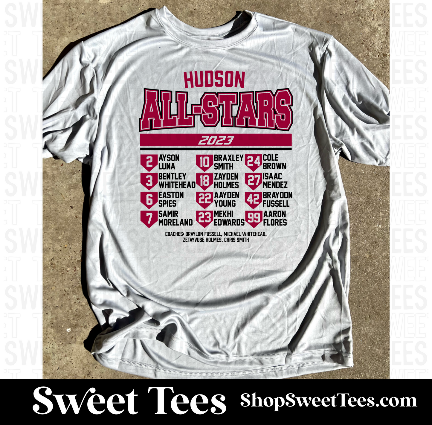 Hudson All-Stars Roster tee