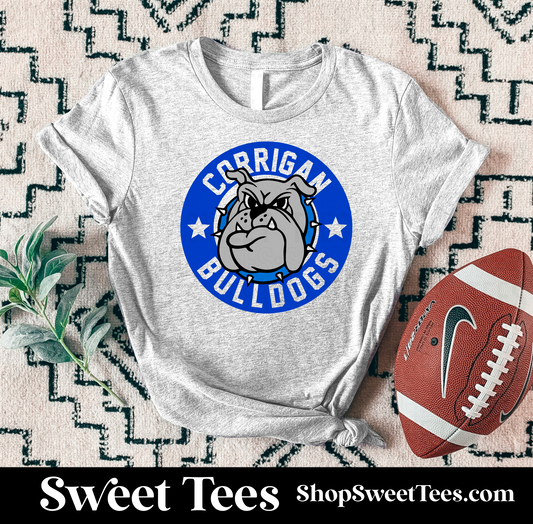 Corrigan Bulldogs Vintage Circle tee