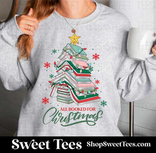 All Booked For Christmas Sweatshirt