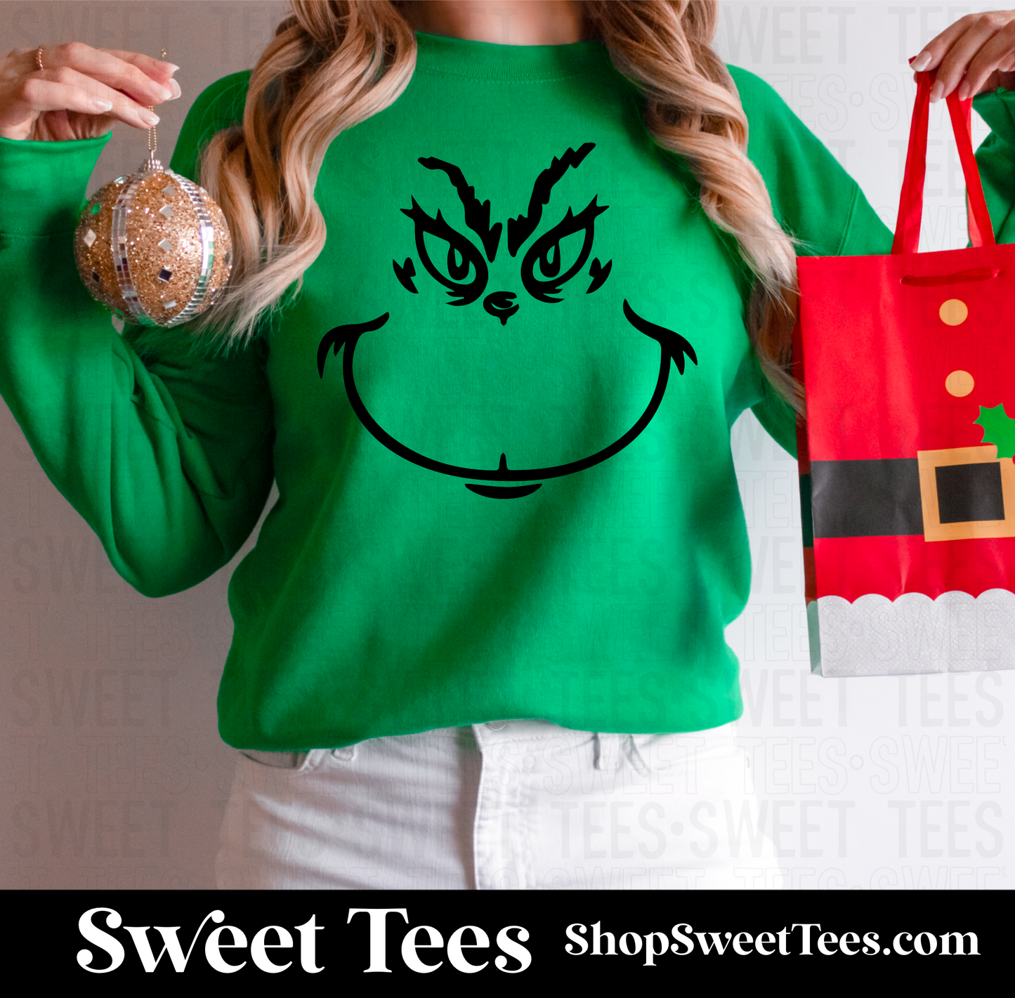 Grinch Face Sweatshirt