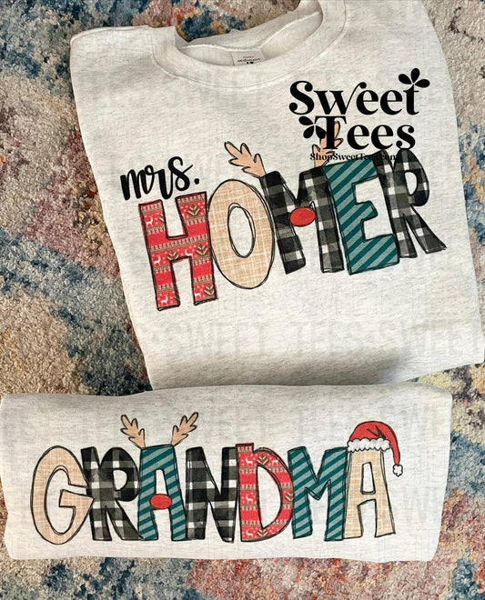 Custom Christmas Name Sweatshirt