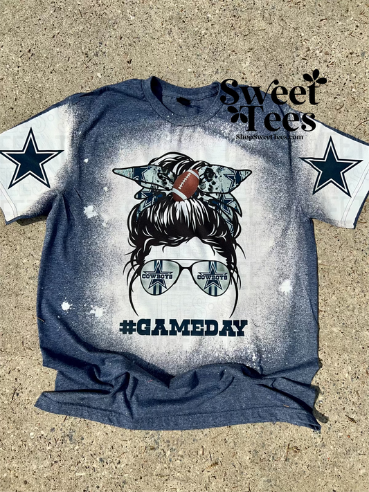 Cowboys Messy Bun tee