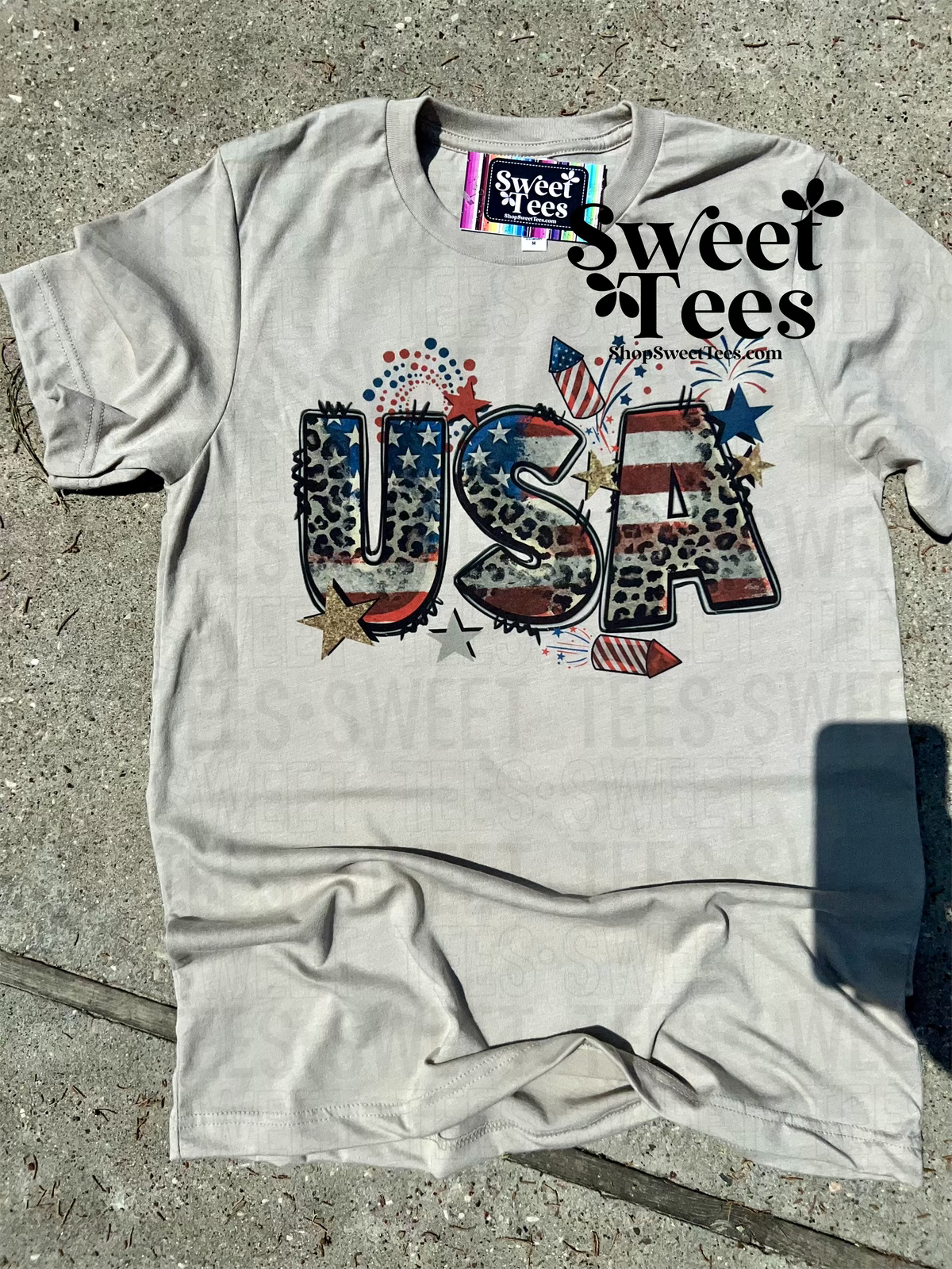 Leopard USA tee