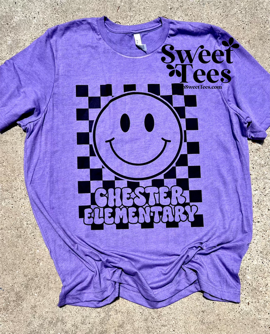 Chester Elementary Smile Checker tee