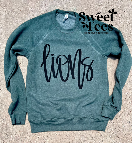 Lions Script Bella Sweatshirt