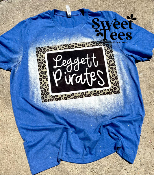 Leggett Pirates Leopard Frame tee