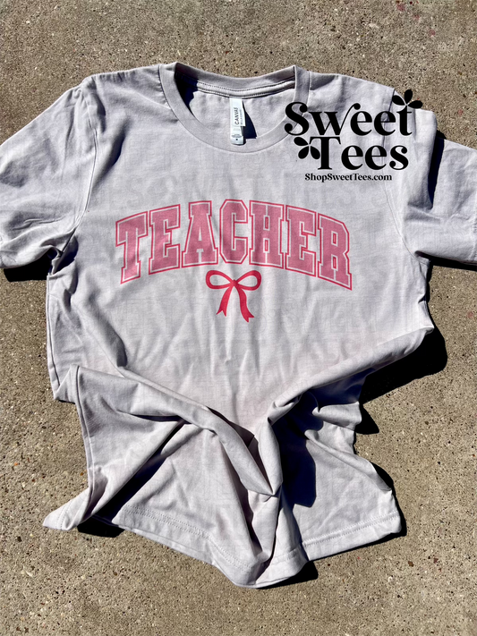 Teacher Bow tee