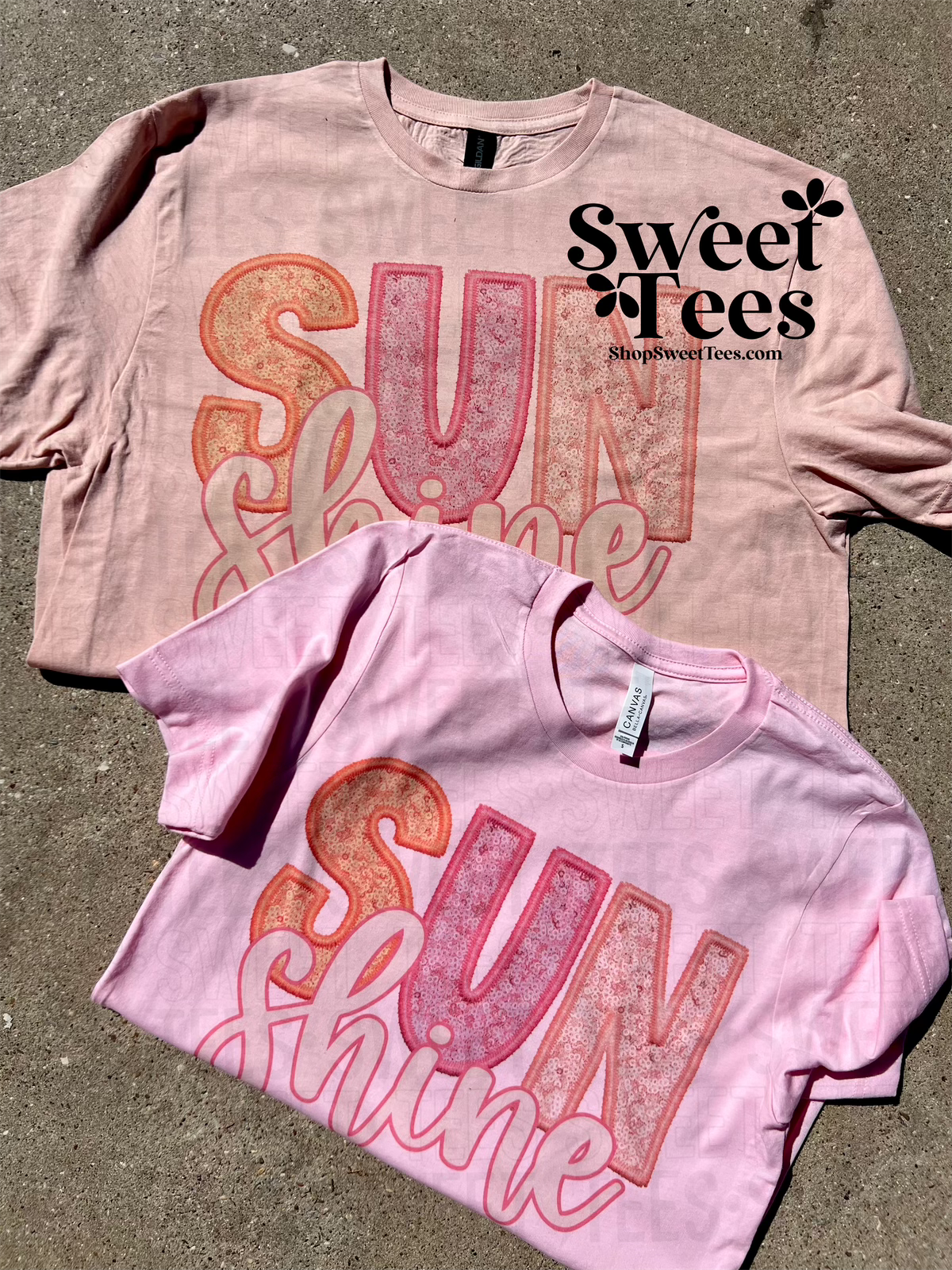 Sunshine Faux Sequin tee