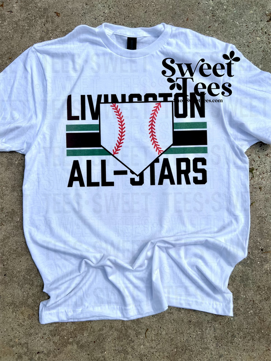 Livingston All-Stars Double Team tee