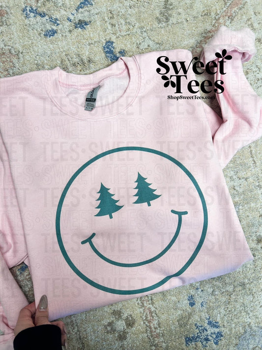 Christmas Tree Smile Sweatshirt