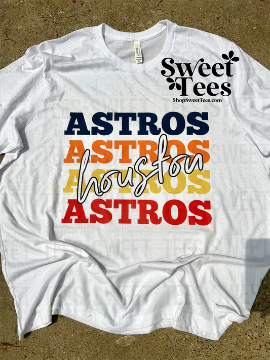 Astros x4 tee