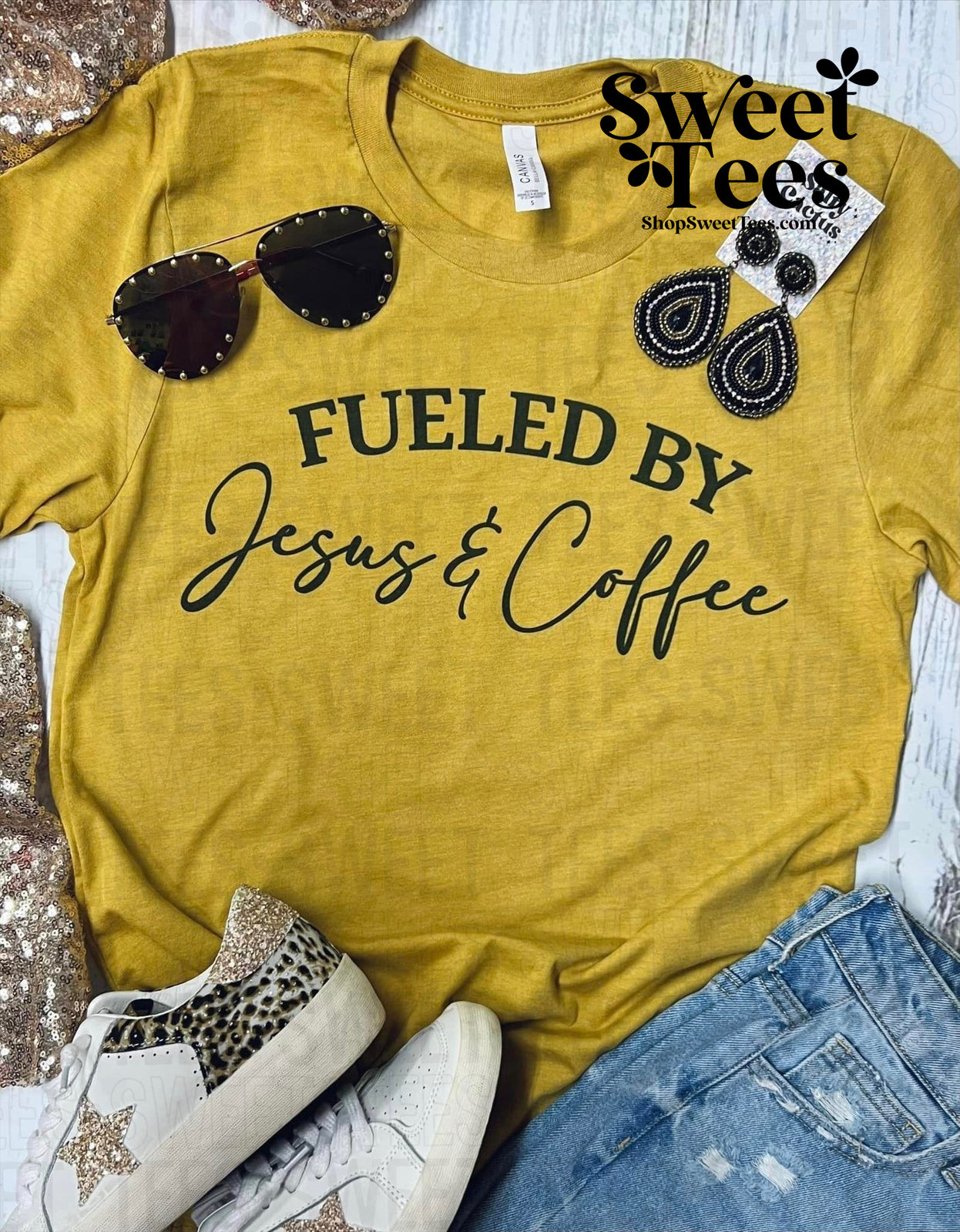 Fueled by Jesus and Coffee tee