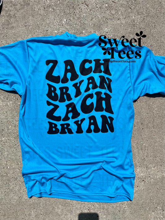 Zach Bryan Retro Wave Drifit tee