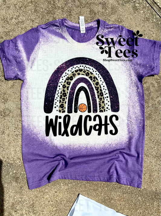 Big Sandy Wildcats Basketball Rainbow tee