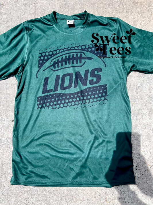 Lions Football Circles Drifit tee