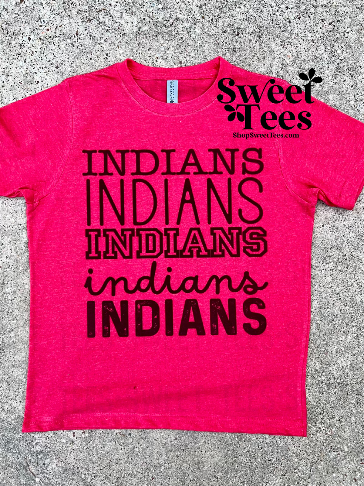 Indians Multi Font tee