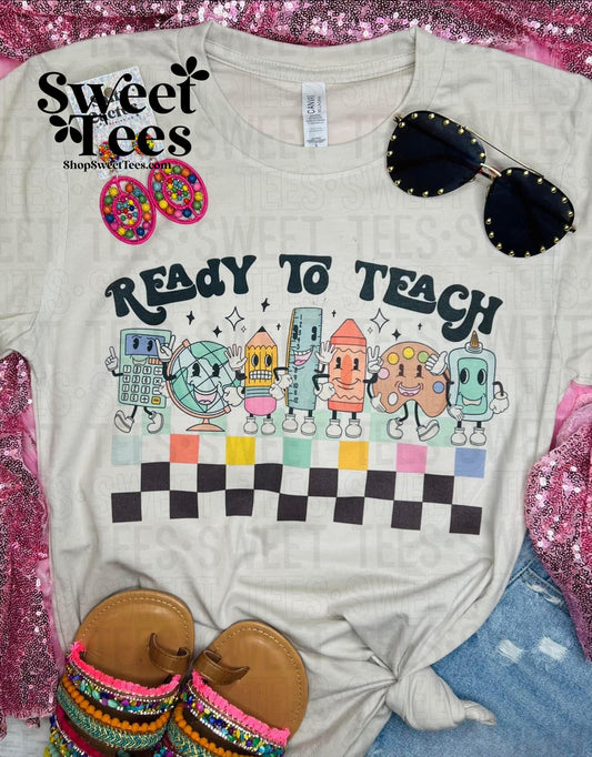 Ready to Teach Retro tee