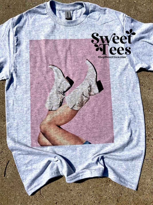 Pink Cowboy Boots tee