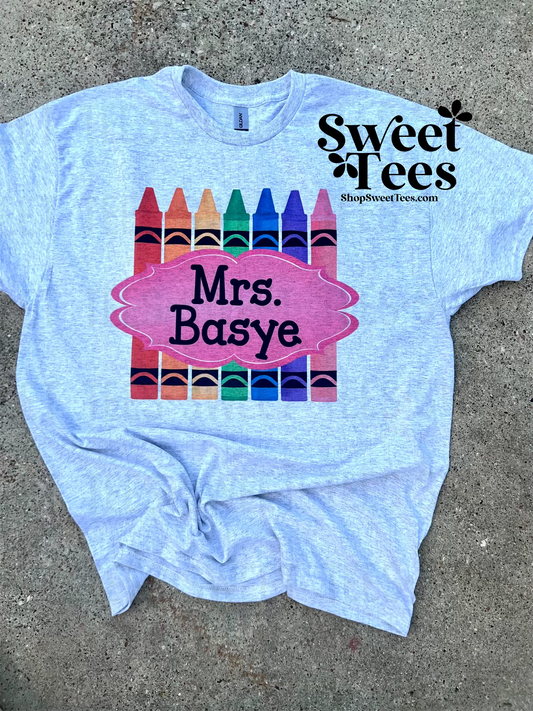 Custom Teacher Name tee