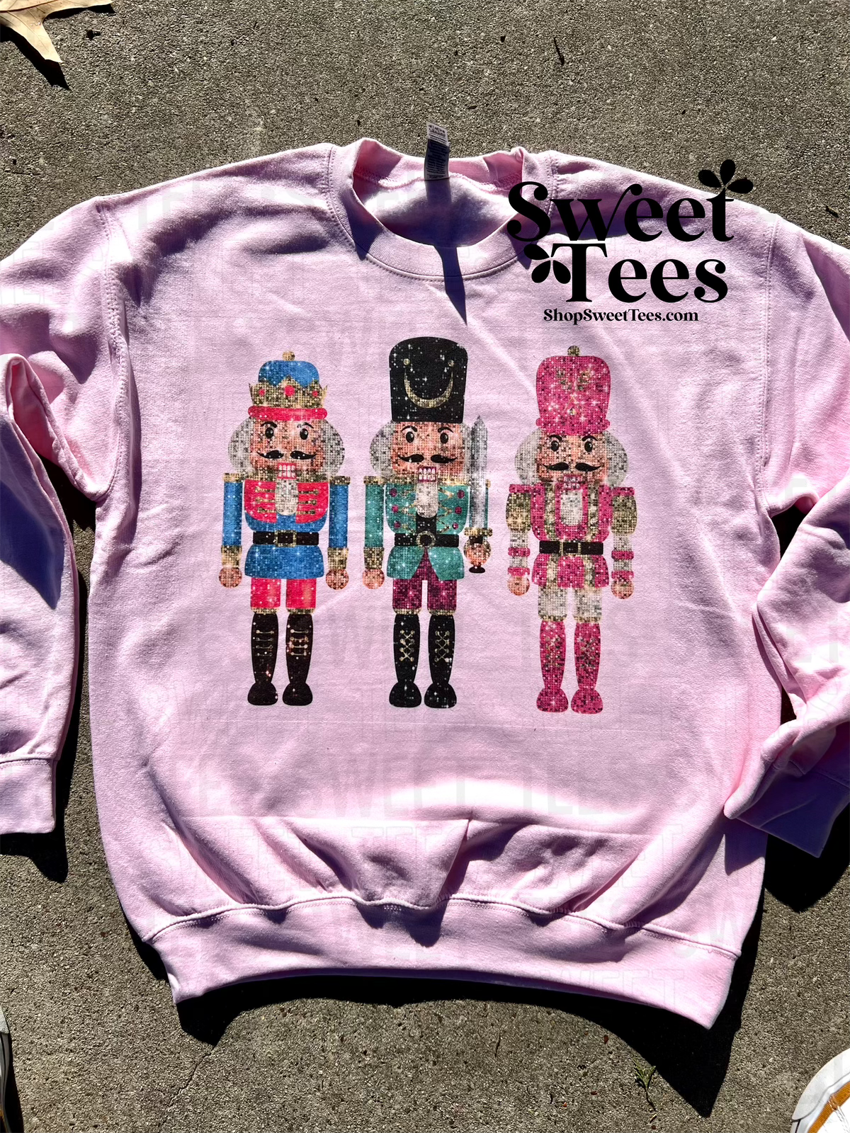 Faux Sequin Nutcracker Sweatshirt