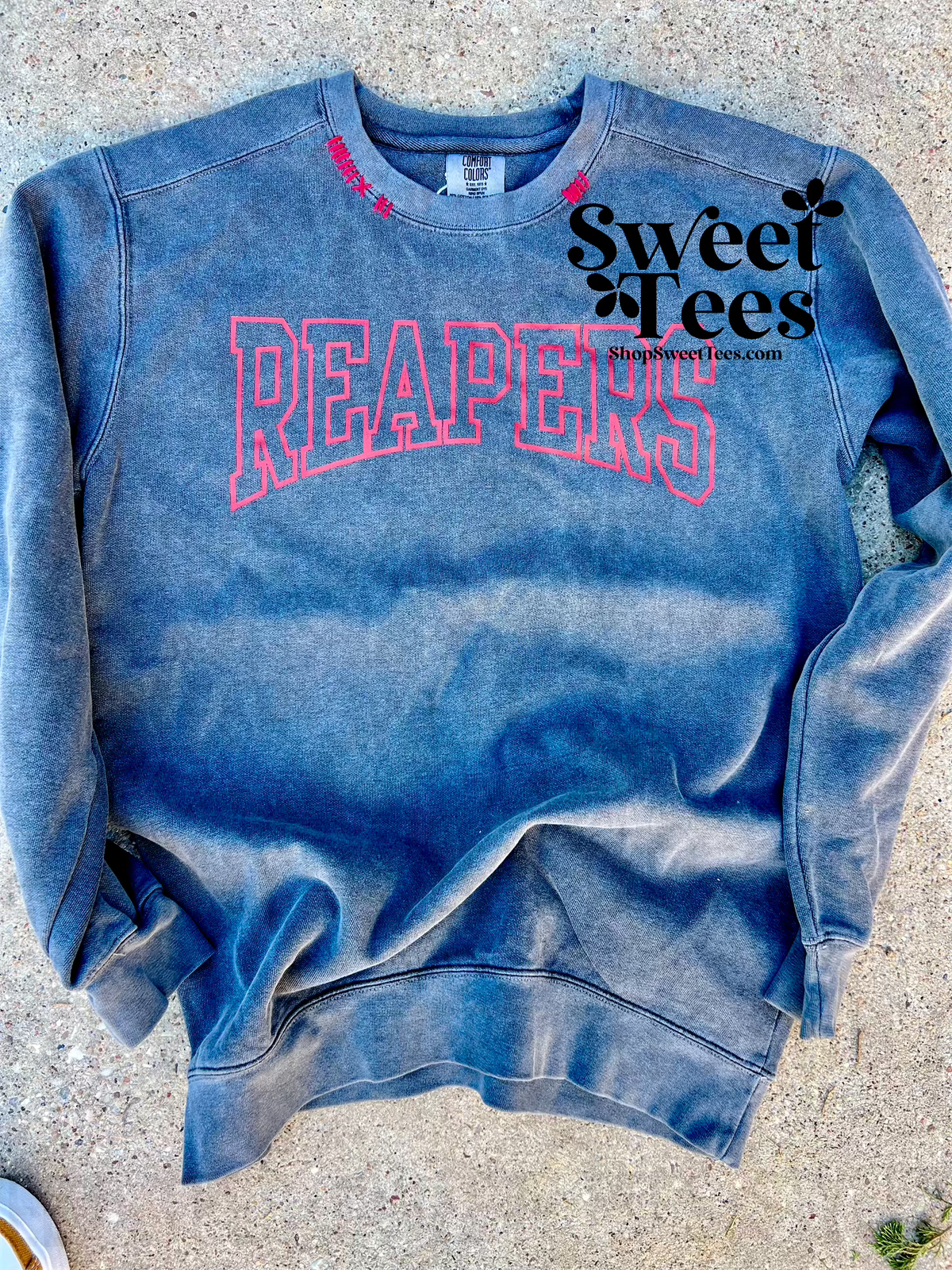 Reapers Arched Hand Stitched Comfort Colors Sweatshirt - Preorder