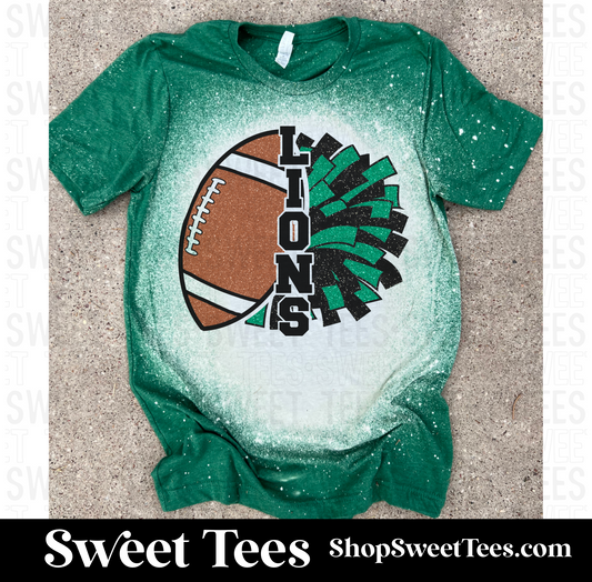 Lions Football Cheer tee