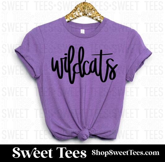 Big Sandy Wildcats Hand Lettered Script tee