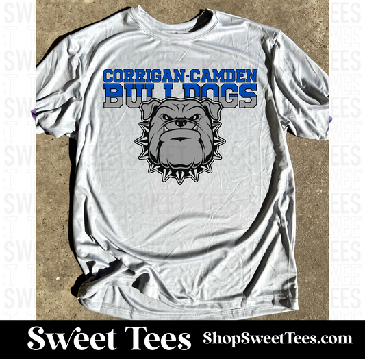 Corrigan Bulldogs Mascot Drifit tee