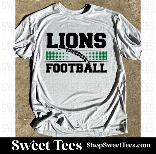 Livingston Lions Football Dots Drifit tee