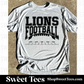 Livingston Lions Football Field Drifit tee