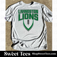 Lions Vertical Football Drifit tee