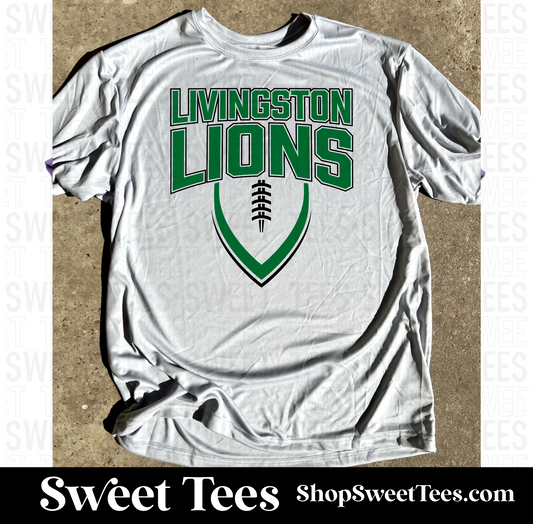 Lions Vertical Football Drifit tee