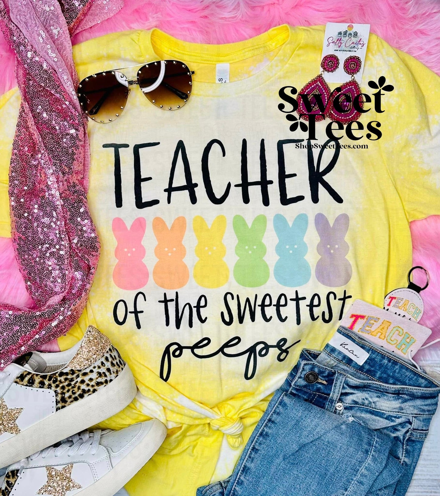 Teacher Peeps tee