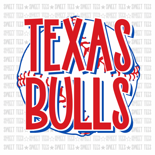 Texas Bulls League Ball tee