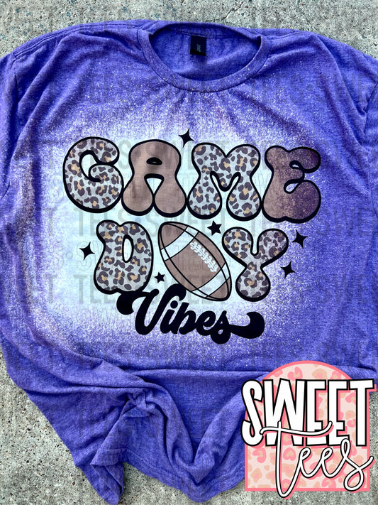 Football Game Day Vibes tee - purple