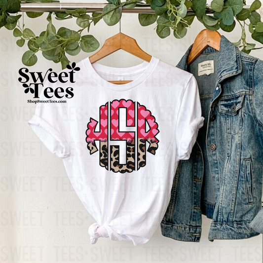 Valentine Monogram tee