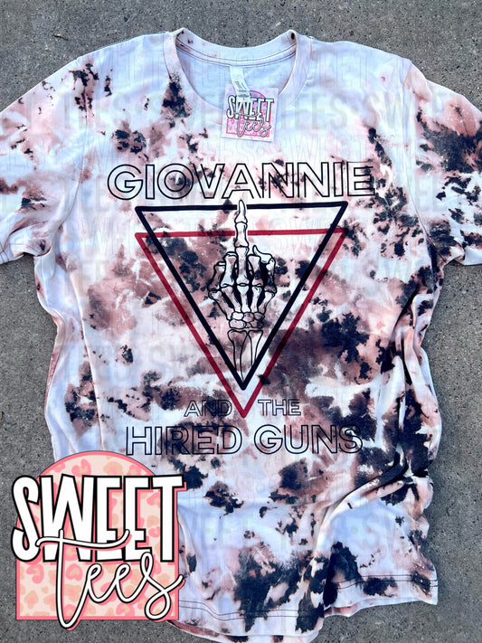 Giovannie & The Hired Guns Acid Wash tee