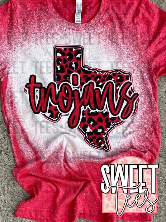 Trojans Leopard Texas tee