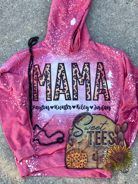 Leopard MAMA Custom Hoodie