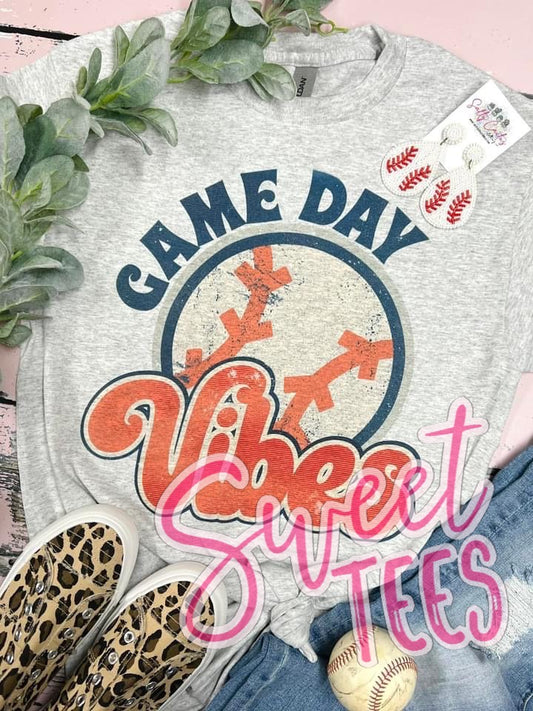 Baseball Game Day Vibes tee