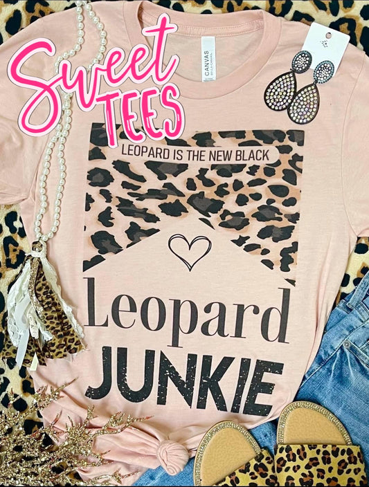 Leopard Junkie Boho tee