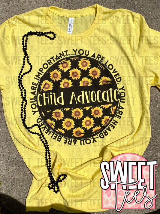 Advocate Sunflower tee