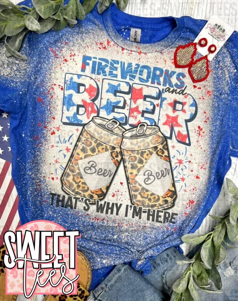 Fireworks and Beer tee