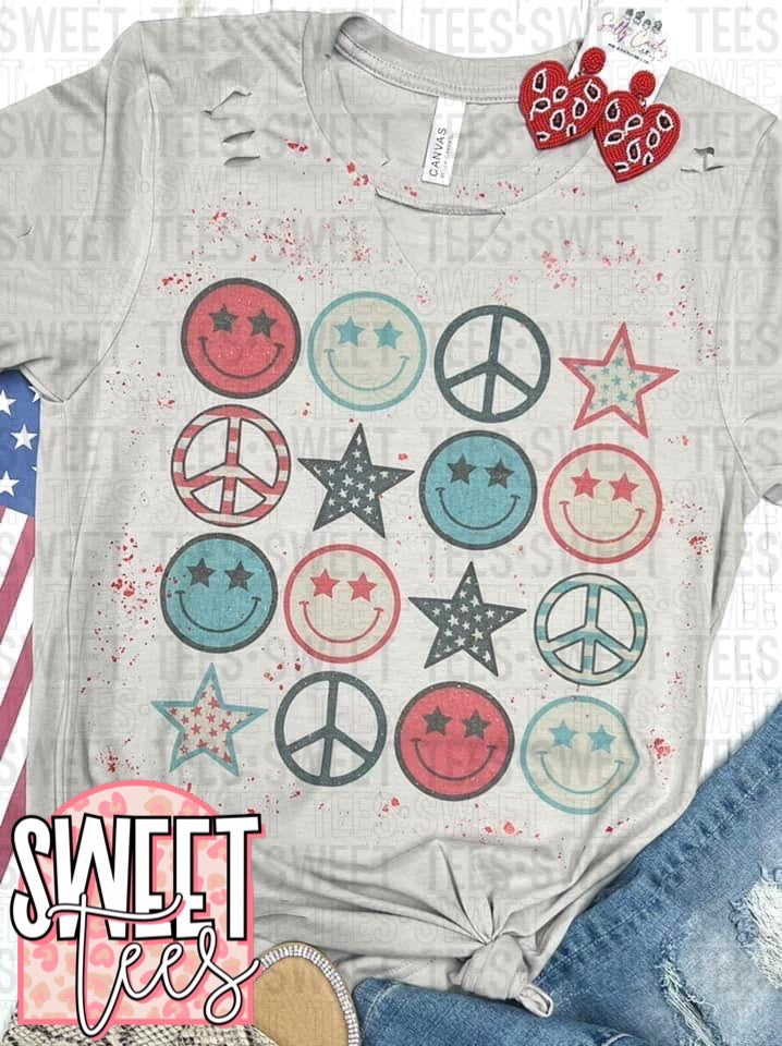 American Smileys tee