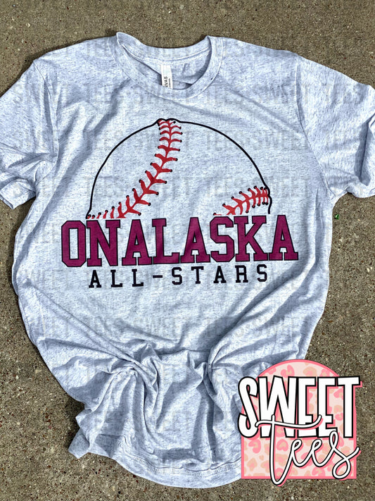 Onalaska All-Stars Half-Ball tee