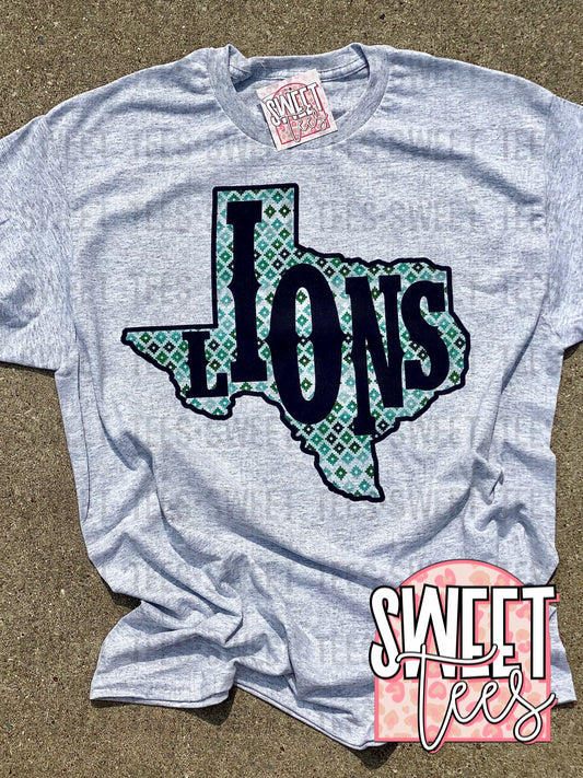 Lions Aztec Texas tee