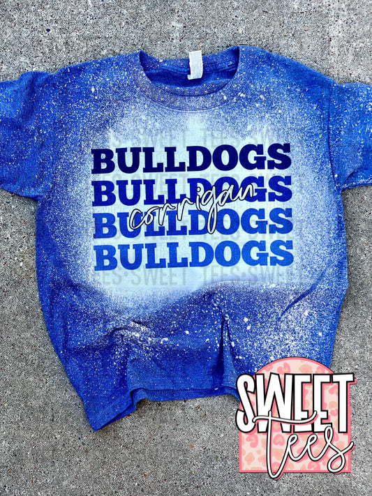 Bulldogs Stacked tee