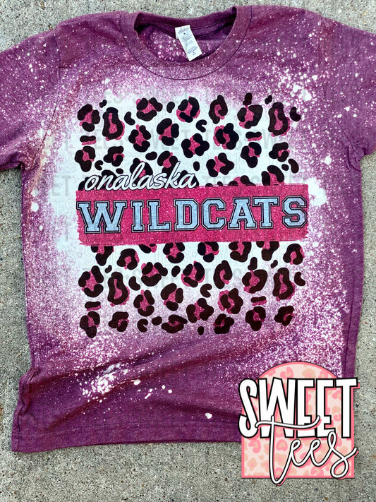 Onalaska Leopard Glitter tee