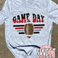 Game Day Red Lines Football tee