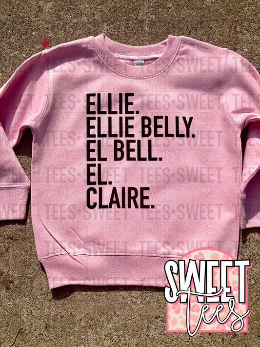 Name Sweatshirt - toddler